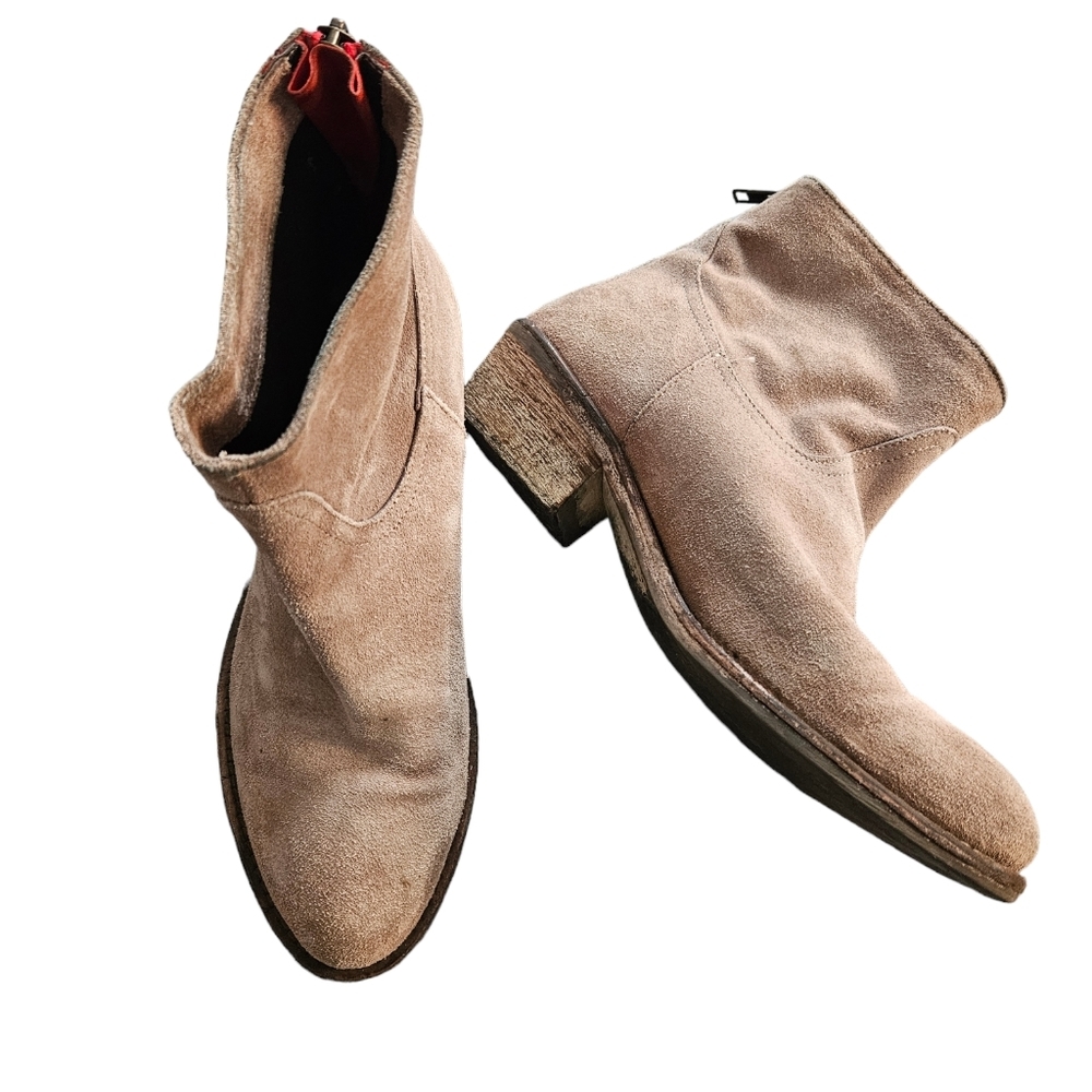 Browns 38 7.5 suede Leather booties ankle boots 7 1/2